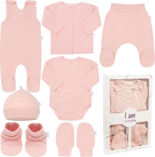 Zestaw wyprawkowy do szpitala New Baby I am różowy