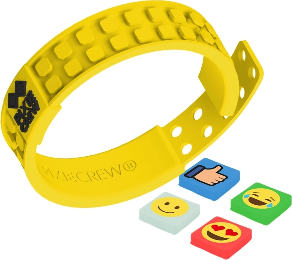 Kreatywna bransoletka Pixie Crew Emoji żółta