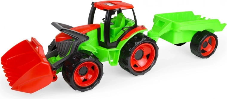 Lena traktor z łyżką i przyczepką dla dzieci