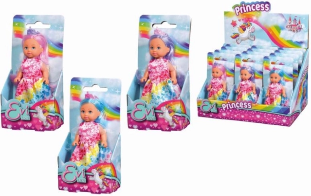 Lalka Evička tęczowa księżniczka