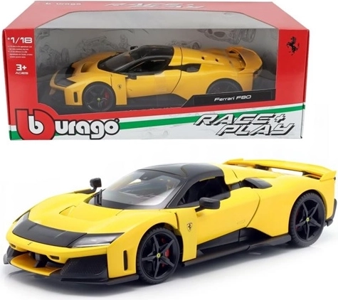 BBU Ferrari F80 R_P żółte Giallo Modena 1:24 kolekcjonerski model samochodu