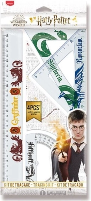 Zestaw przyborów geometrycznych HARRY POTTER 4 szt.