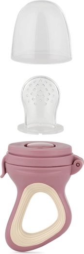 Petite&Mars silikonowy smoczek do karmienia Fruzi rose & sand 6 m+