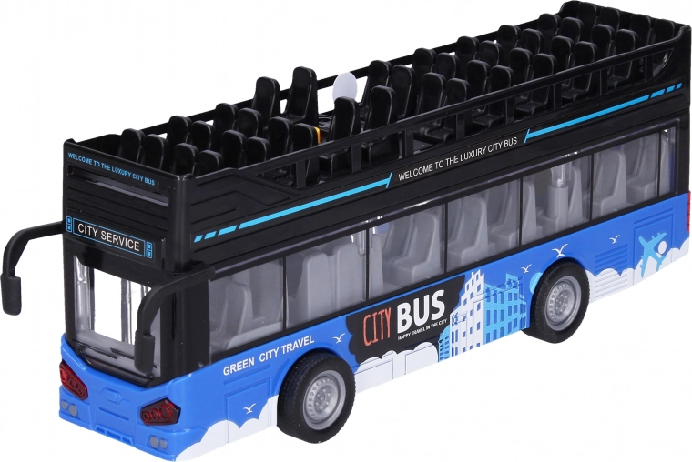 Dwupoziomowy autobus wycieczkowy z efektami 28 cm