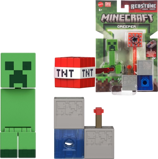 Figurka Minecraft Redstone Charged Creeper z działem TNT