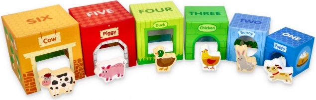 kostki do układania ze zwierzętami z farmy