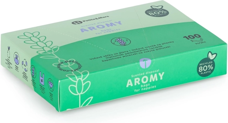 Pachnące woreczki na pieluchy z uszami AROMY 100 szt.