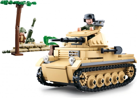 Zestaw Klocków Sluban WWII Niemiecki Czołg Panzer II