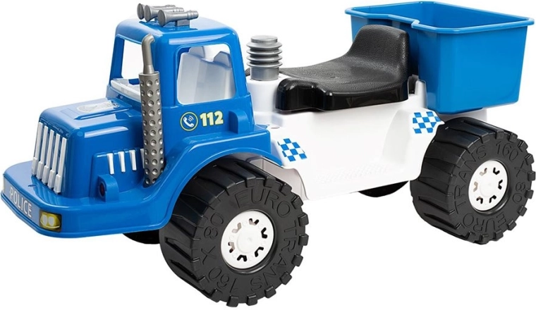 Dziecięski policyjny jeździk Bayo Police 70 cm niebieski