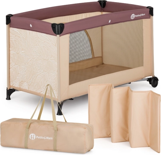 Petite&Mars łóżeczko turystyczne nyja elegant dreamlines mocha