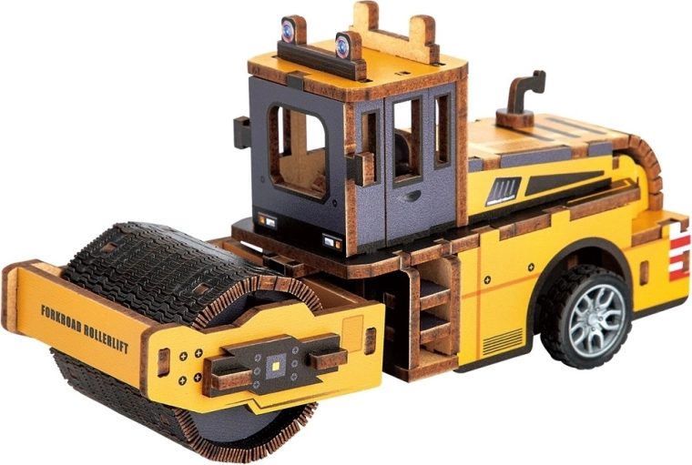 2Kids Toys 3D drewniana układanka walec drogowy