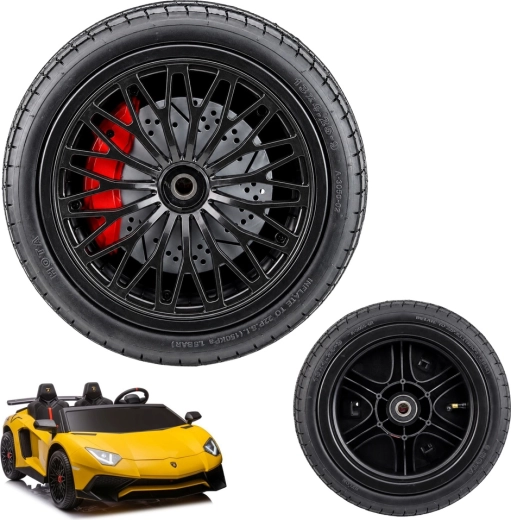 Pompowane gumowe koło do elektrycznego pojazdu Lamborghini XXL - 1 szt.