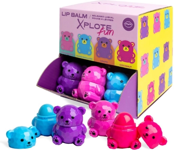 Balsam do ust w kształcie misia o smaku 8 g - 1 sztuka