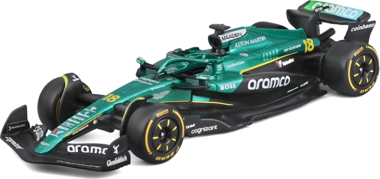 Model Bburago Formuła 1 Aston Martin AMR25 2025 #18 Lance Stroll 1:43