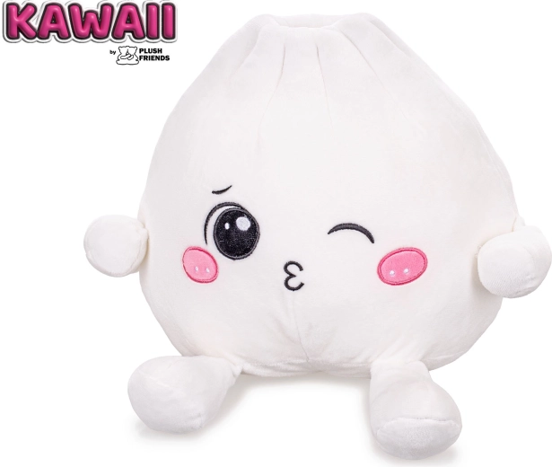 Plush Friends kawaii mrugający pluszowy knedliczek Bao 25 cm - 1 sztuka