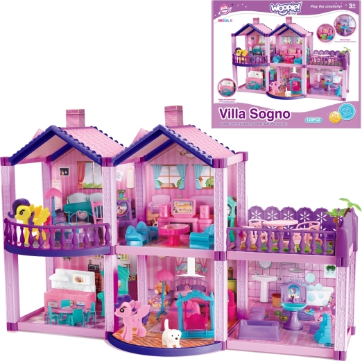 WOOPIE domek dla lalek Pony Fantasy Villa ze 120 elementami
