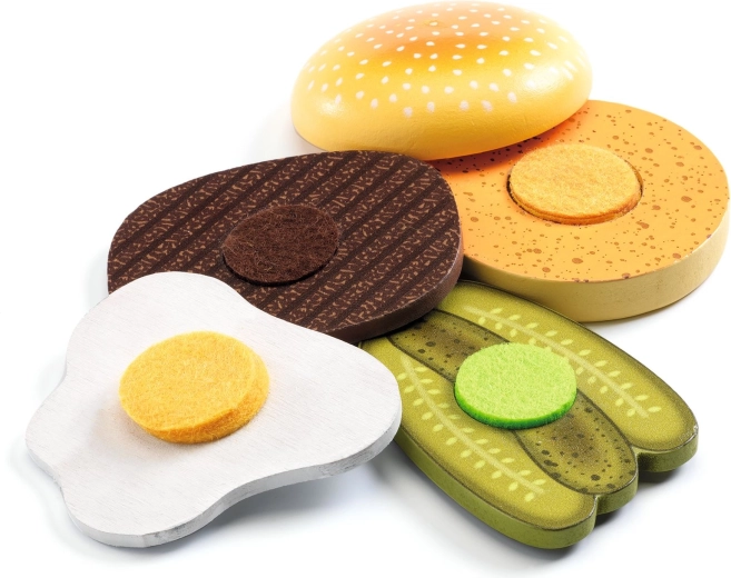 Układaj hamburger warstwa po warstwie