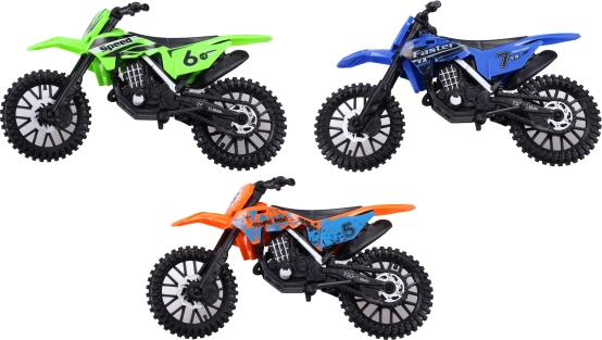 Motocykl terenowy 19 cm – plastikowa zabawka w 3 kolorach
