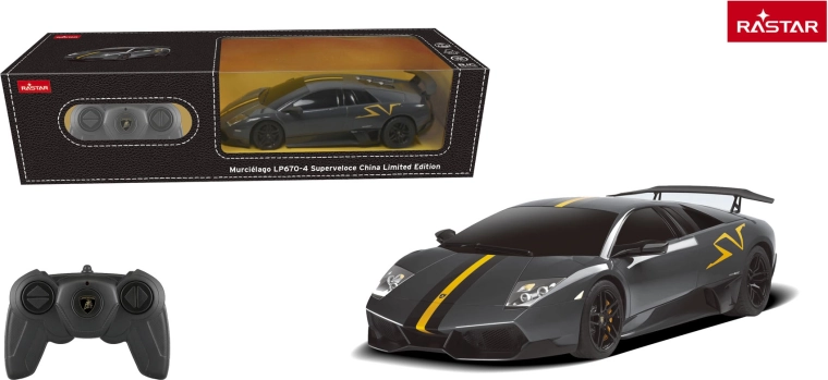 Rastar RC auto Lamborghini Murciélago LP670-4 Superveloce 1:24 szare - 1 szt.