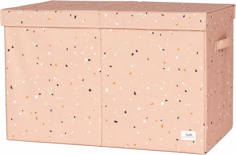 3 Sprouts skrzynia na zabawki recycled terrazzo clay