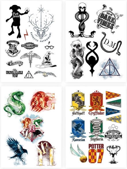 Zestaw tatuaży Harry Potter