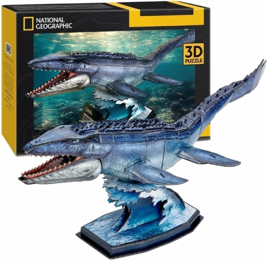 CubicFun puzzle 3D National Geographic: Mosasaurus, 76 elementów
