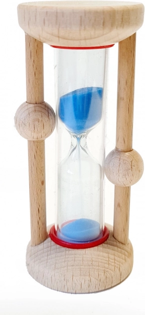 Naturalna klepsydra do zabawnego mycia zębów