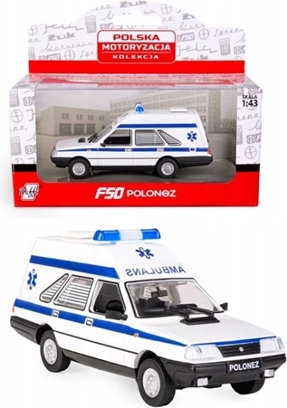 Miniatura Polonez Cargo – karetka 1:43