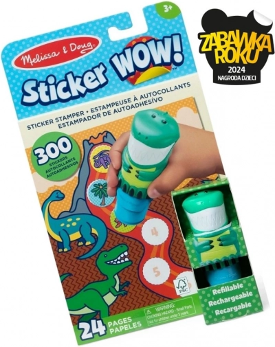 Kreatywny zestaw naklejek z dinozaurami – Melissa & Doug