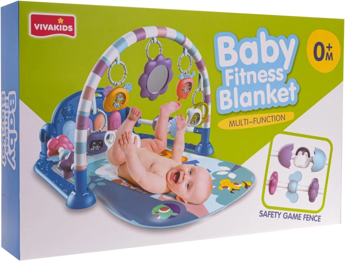 Interaktywna mata do zabawy dla niemowląt z pianinkiem i akcesoriami