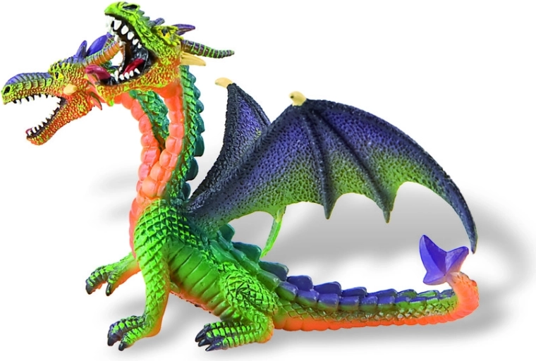 Bullyland dwugłowy smok – kolorowa figurka