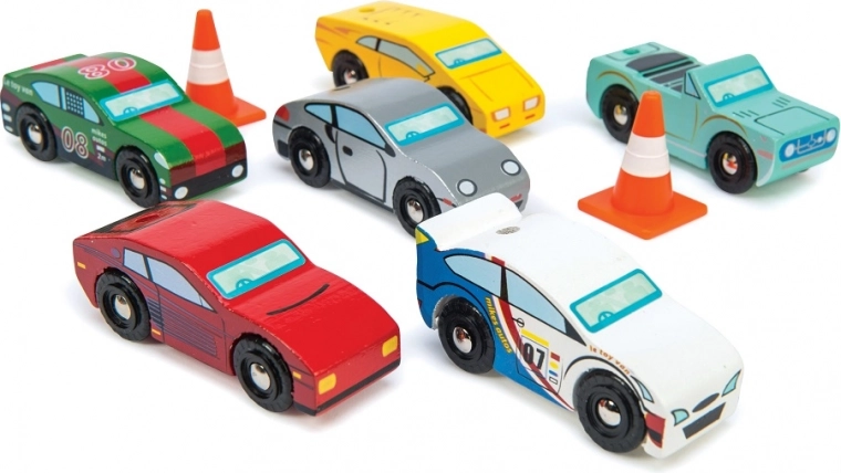 Zestaw drewnianych samochodzików Monte Carlo Sports Cars