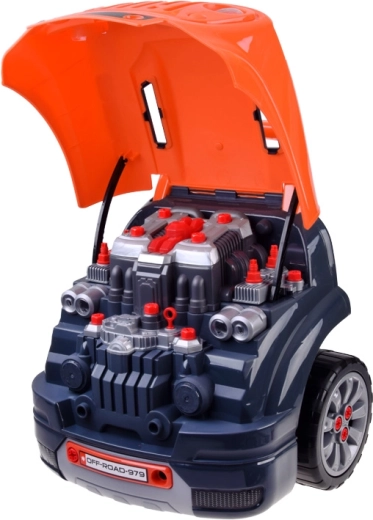 Otwierana maska i wyjmowany silnik