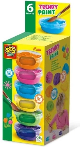 SES Creative farby plakatowe – modne kolory 6 × 45 ml