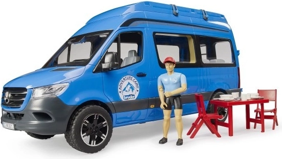 bruder mb sprinter kamper z kierowcą i akcesoriami