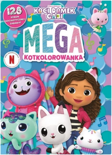 Koci domek Gabi: mega kocie kolorowanki