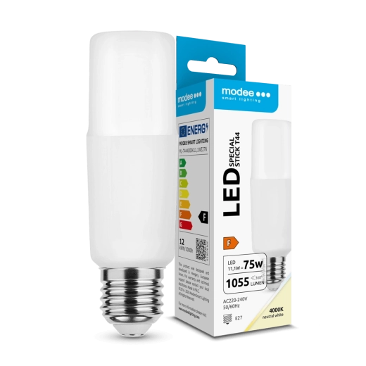 Żarówka LED Modee Lighting Stick T44 11,1 W E27, neutralna biel, 1055 lm