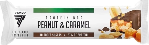 Baton proteinowy z orzeszkami ziemnymi i karmelem 49 g