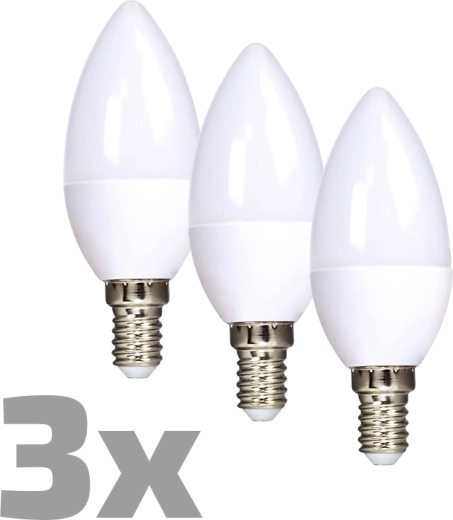 Żarówka LED Ecolux świeczka E14 6 W 3000 K 450 lm - 3 szt.