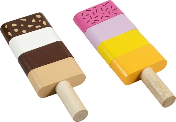 Detoa drewniane układane lody na patyku