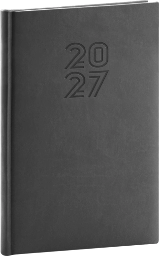 Notique tygodniowy terminarz Aprint 2027 czarny 15 × 21 cm
