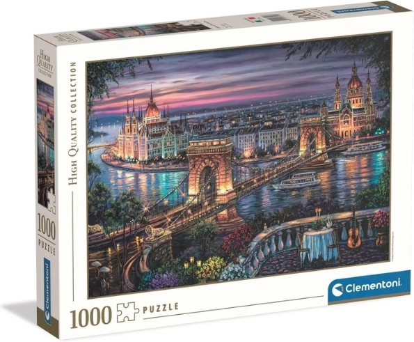 Puzzle Clementoni High Quality Lights of the Danube 1000 elementów