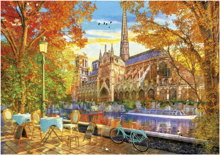 Puzzle Jesienna Notre Dame 1000 elementów EDUCA