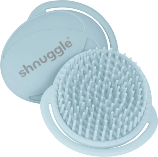 Shnuggle dziecięca silikonowa szczotka blue