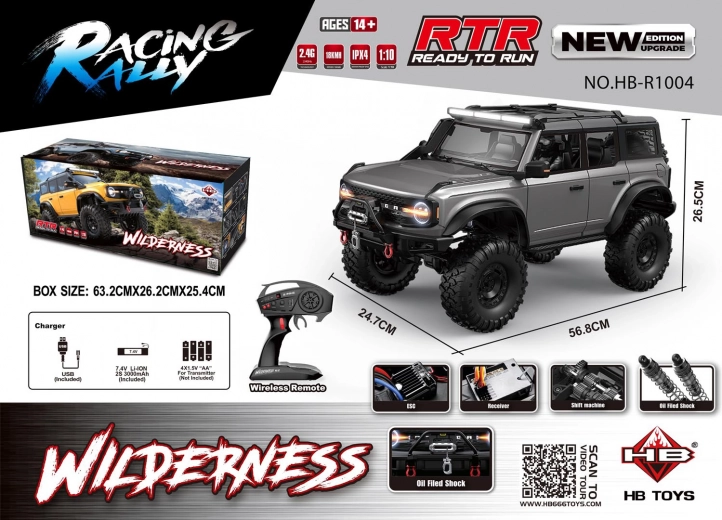 RC auto Wilderness 1:10 szare