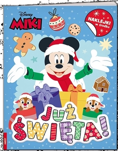 Disney Mickey: Już są Święta! – zabawna książka z naklejkami