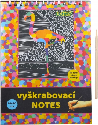 Notatnik do zdrapywania z 10 arkuszami