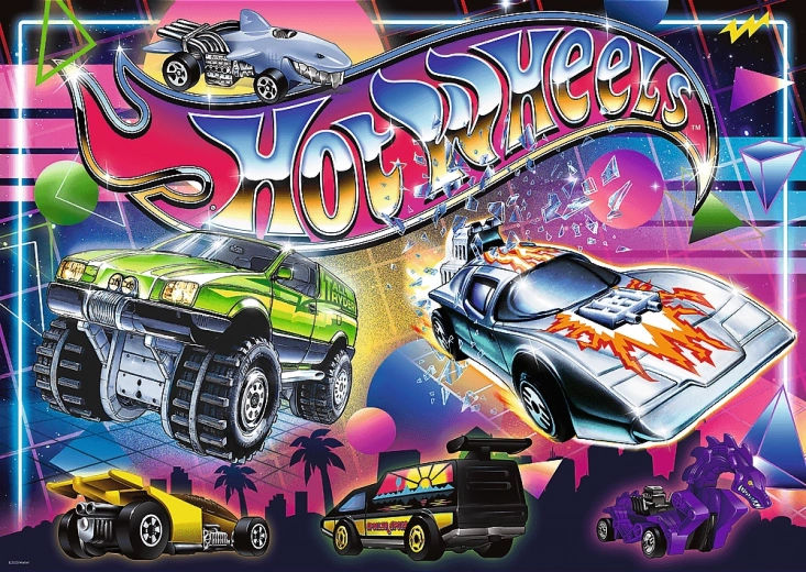 Puzzle TREFL Hot Wheels lata 80., 500 elementów