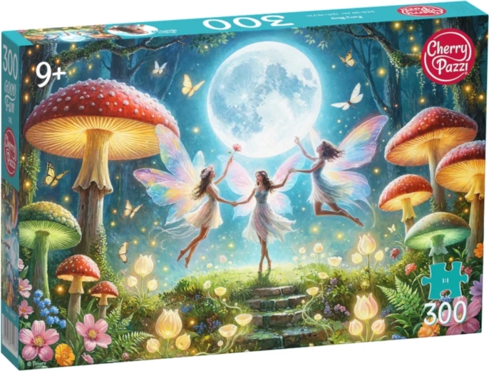 Puzzle Cherry Pazzi Wróżki wśród muchomorów, 300 elementów