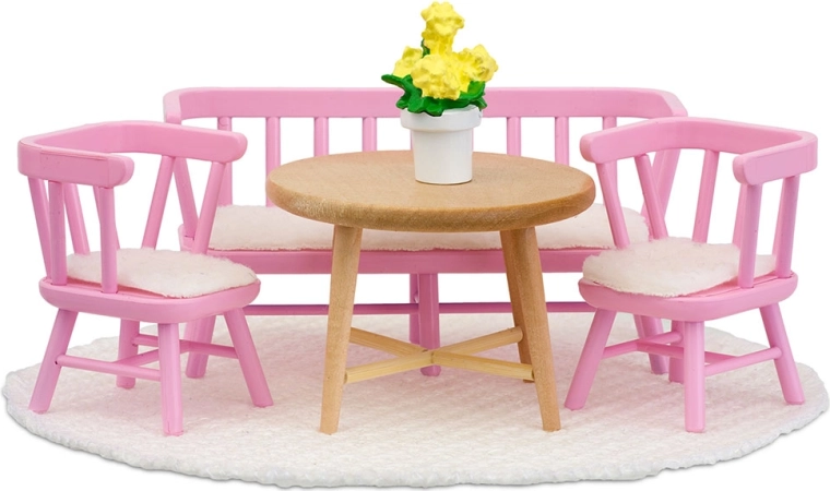 Lundby zestaw mebli do jadalni i kuchni do domku dla lalek